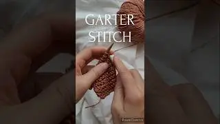 garter stitch in 30 seconds!  #howtoknit #garter #stitch #yarn #easy