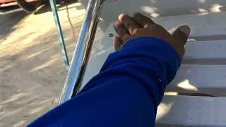 Install Boat Ladder with Swim Platform Handrails