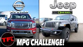 2020 Jeep Wrangler EcoDiesel vs New Nissan Titan MPG Battle - Exclusive Real-World Results!