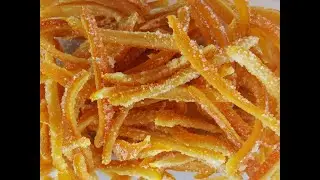 ZERO-WASTE Candied Orange Peel Recipe Video