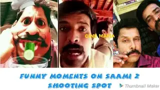 Saami 2 Behind the scenes||Vikram funny moments on saami 2 shooting spot