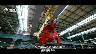 50+50t slab clamp overhead crane for hoisting and placing hot-rolled slabs-Henan Mine Crane