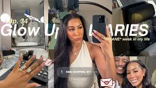 GLOW UP DIARIES | 💍 shopping, productive week in my life, my FIRST brand  trip, + beauty maintenance