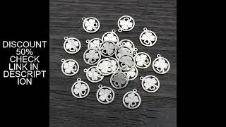 30pcs 12x10mm Clover No Fade Charms 316 Stainless Steel Charms handmade Craft pendant Jewelry Making