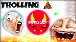 TROLLING PEOPLE IN AGARIO (Agar.io Funny Moments)