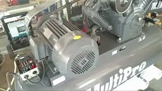 Cara pasang kontaktor 3 phase kompresor tekanan tinggi 12 bar.! 3 cabel R. S.T input power motor.?