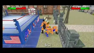 wrestling empire exhibition match the giants vs lex leger and the ultimate warrior
