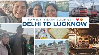 Delhi to Lucknow Train Journey 🚊 | Shatabdi Express | Family Vlog &hearts;️ | Daily life | Ganga | Indian 