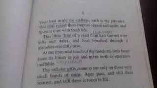 Rabindranath Tagore : Gitanjali - Song I (1) || Thou hast made me endless ||