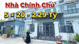 Nhà Chính Chủ 5x20 – Khu Dân Cư Đẹp – Giá 2,29 Tỷ | Phương Hiền Bán Nhà Bình Chánh