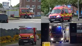 Multiple different fire appliances responding in Hampshire