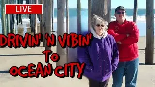 🔴STORM CHASERS LIVE🔴Drivin' n' Vibin' to Ocean City, MD post OBX Blizzard, Fire, Flat Tire!