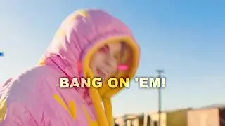 DIE ANTWOORD - BANG ON 'EM! [BATIKZ CLUB VIP] (Video Lyrics)