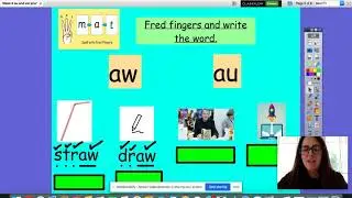 Miss Brine's Phonics group Week 13 au aw