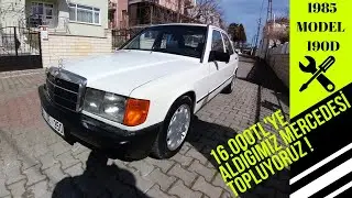 W201 190D RESTORASYON 4.BÖLÜM  l MOTOR MEKANİK BAKIMI YAPTIK YENİ JANT&LASTİK VE AKSESUARLAR ALDIK