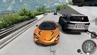BeamNG модели BMW M3, NISSAN 240SX, Mclaren на карте FA Works Kotor-Trojica