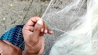 How to repair cast net (വീശു വല എങ്ങനെ നന്നാക്കാം)