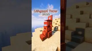 How to make a Lifeguard Tower in Minecraft Tutorial! #minecraft