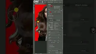 How to Refine Hair and Change Background Color in photoshop #OneDesignCreative #design  #photoshop