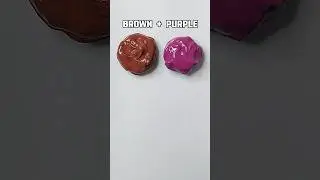 Brown + Purple = Final Color Will Surprise You! 🍫💜🤯 #shorts