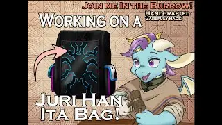 [Leatherworking] Custom Ita Bag! We're finally done with the spiders! [PNGTuber]