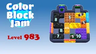 Color Block Jam Level 983 Solution (No Boosters)
