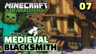 MINECRAFT MEDIEVAL BLACKSMITH FORGE Minecraft Survival Lets Play Tutorial Review Now with SHADERS