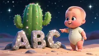 Stars Shining Over Desert Baby ✨🏜️ | Fun Kids Song | Magical Night Adventure