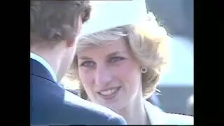 Princess Diana rare video in tour italy 1985  visit La Spezia