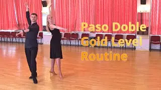 Paso Doble Gold Level Choreography | Spanish Line with Flamenco Taps, Coupe de Pique