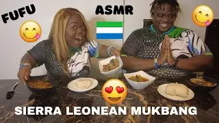 MUKBANG |SIERRA LEONE |FUFU |SALONE FOOD |SAWA SAWA | OKRA SOUP