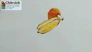 Banana, Mango, Orange Drawing | সহজ ফলের ছবি আঁকা | Chitrolok Art Studio #শিশুদের ছবি আঁকা