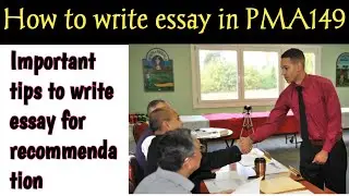 HOW TO WRITE ESSAY IN INITIAL INTERVIEW OF PMA149 | #essayinpma149