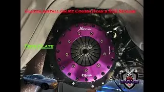 Установка сцепления NISSAN SKYLINE R33 на машину двоюродного брата!!