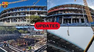 Camp Nou Construction Update November, 2025 | Parking Area, North & Goal, Ramps & Barça Future Store