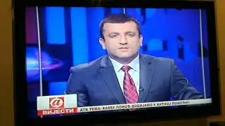 Analogna TV, prijem iz BiH u Zagrebu, 29.1.2018.