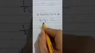 Math shorts| Fraction trick (when numerator are1) #shirts #youtubeshorts #viral #viralshorts