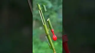 Bamboo Slingshots with Single Balloone Toys #Bamboo #Slingshots #Bambooart