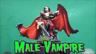 Painting Reaper Bones: Male Vampire (Judas Bloodspire) With mainly contrast paints