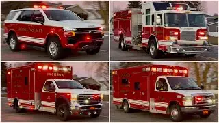 Jackson FD Command 1280, Engine 1260, Ambulance 1251, and Ambulance 1250 Responding 1-12-26
