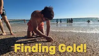 Finding Gold and Gem Stones on an Adelaide Beach! | Summer 2025 Swimming | South Australia