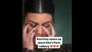 Kourtney opens up on Kim's Paris robbery / credit to Kardashianclips