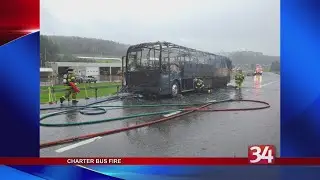 Greyhound Bus Fire