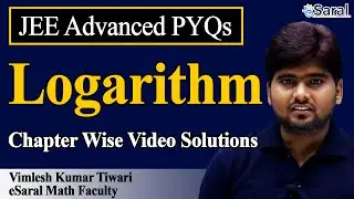 IIT JEE Advanced PYQs Chapter wise Video Solution of Logarithms | eSaral