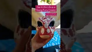 My daily routine of being a young furry creator | #furries #creator #routines #dinomask #fursuiters