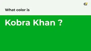 What color is Kobra Khan ? #00aa22 hex color - Green color - Cool color 00aa22