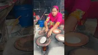 Hardworking Rural women Preparing Pitha Over Firewood Stove #streetfood #trending