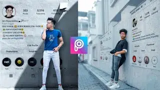 Instagram Profile Wall Photo Editing in PicsArt | Instagram viral photo editing Editing Tutorial