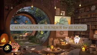 4 Hours of Cozy Rain & Soft Thunder • Relaxing Study Ambience for Deep Focus