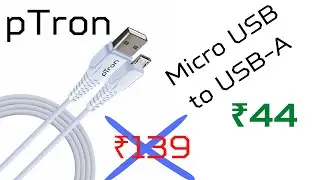 pTron Solero M241 2.4A Micro USB Data & Charging Cable, Made in India, 480Mbps Data Sync, Durable 1-